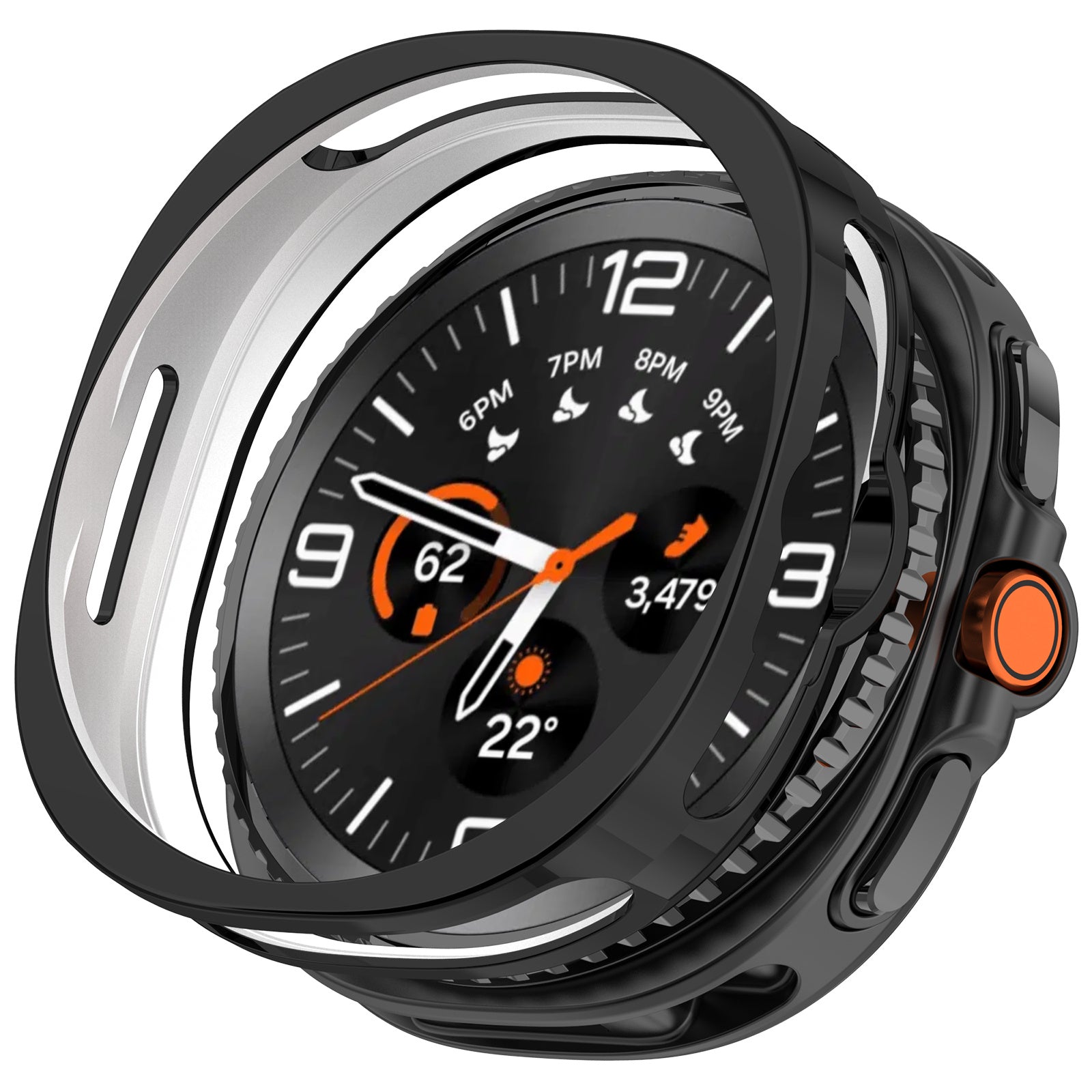 Samsung Galaxy Watch 8 Classic TPU Hülle (Schwarz)
