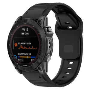 Garmin Quatix 8 - 47mm Outdoor Silikonarmband (Schwarz)