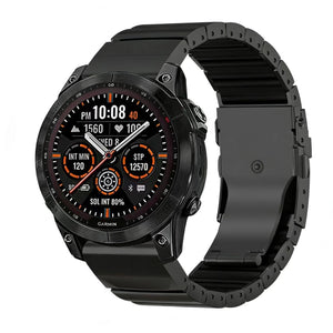 Garmin Quatix 8 - 51mm Titan Hybridarmband (Schwarz)