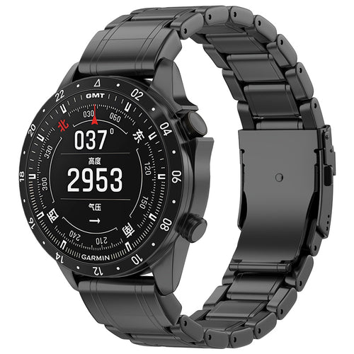 Garmin Fenix 5x / 6x Premium Titanarmband (Schwarz)