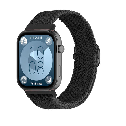 Huawei Watch Fit 5 Verstellbar-Geflochtenes Armband (Schwarz)