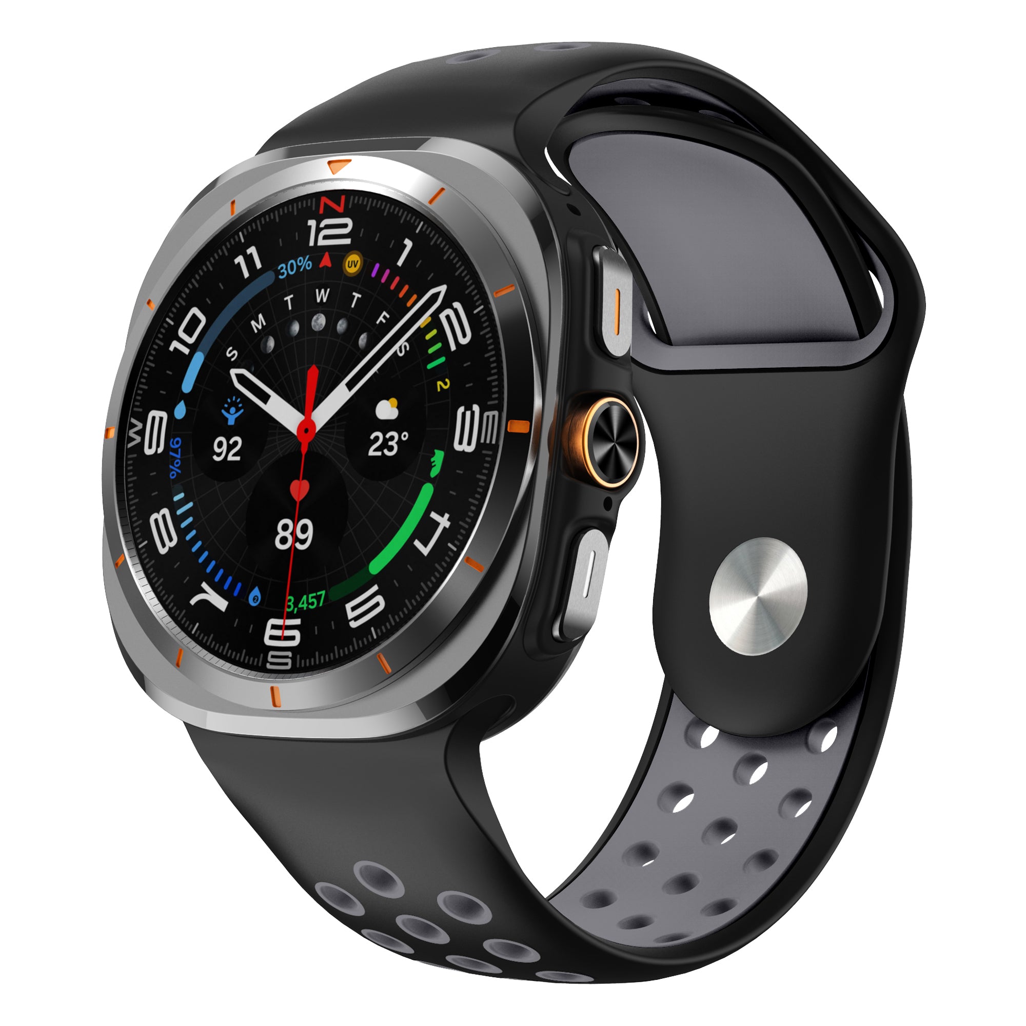 Samsung Galaxy Watch Ultra 2 Sport Strap (Black/Grey)