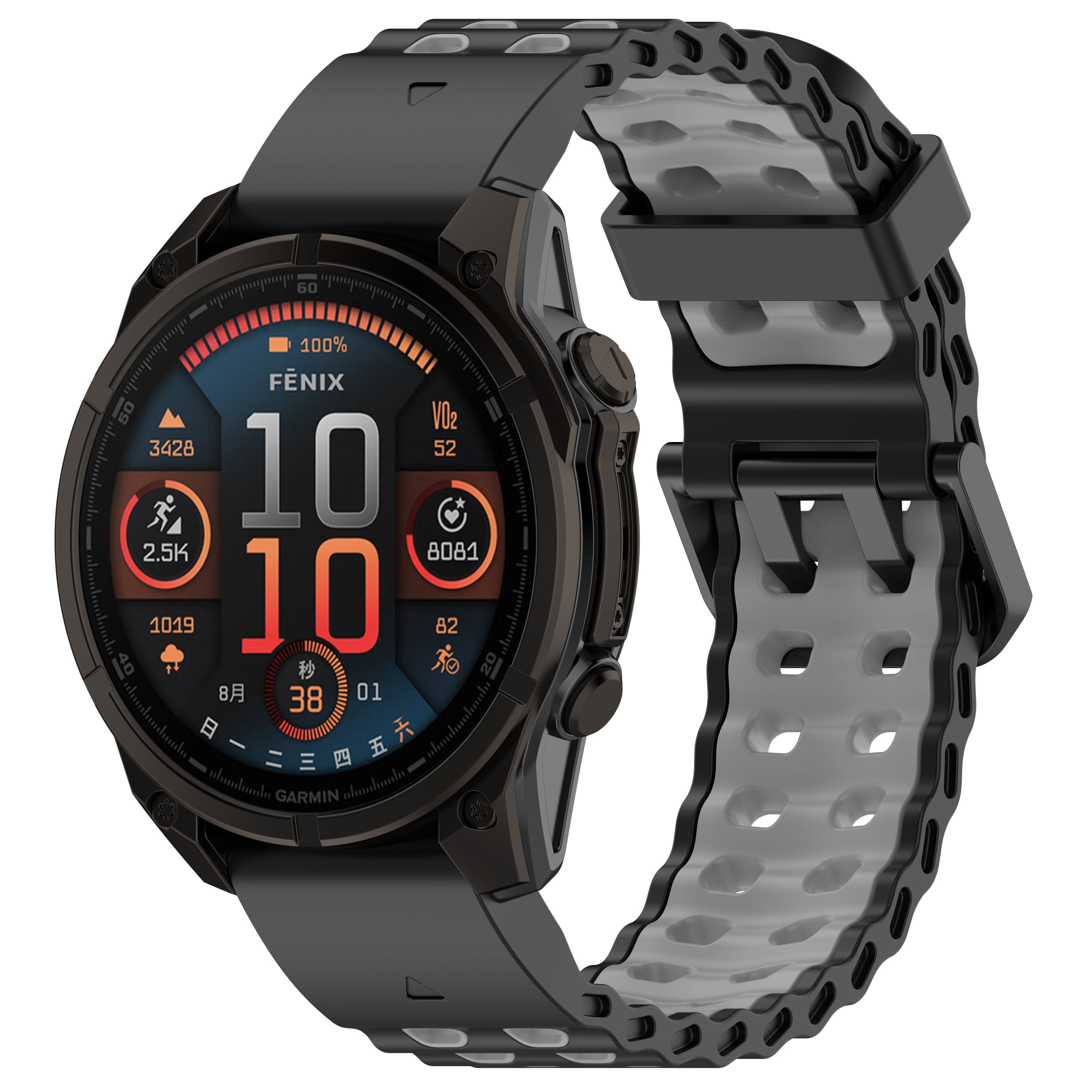 Garmin Tactix 7 Pro Wave Sportarmband (Schwarz/Grau)