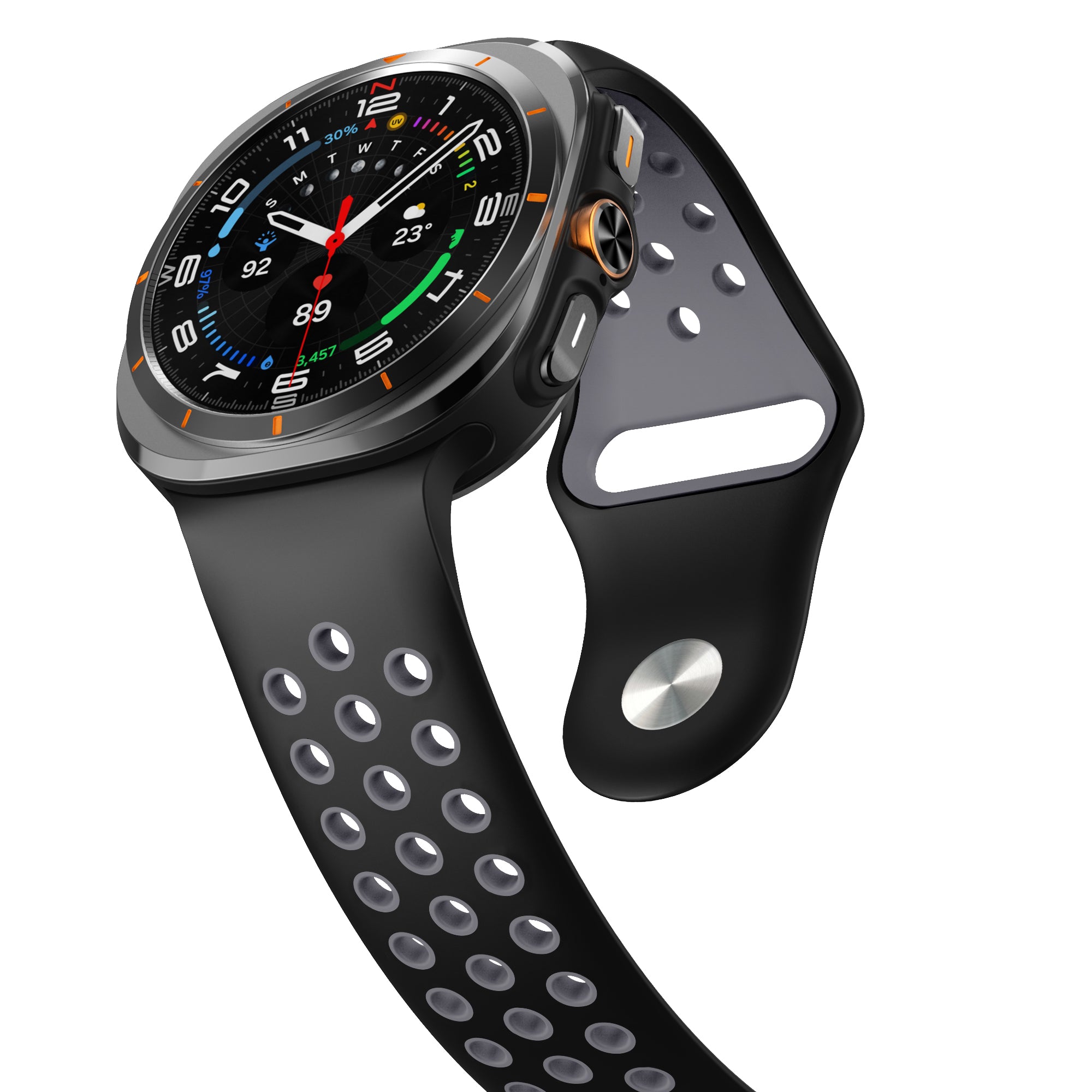 Samsung Galaxy Watch Ultra 2 Sport Strap (Black/Grey)
