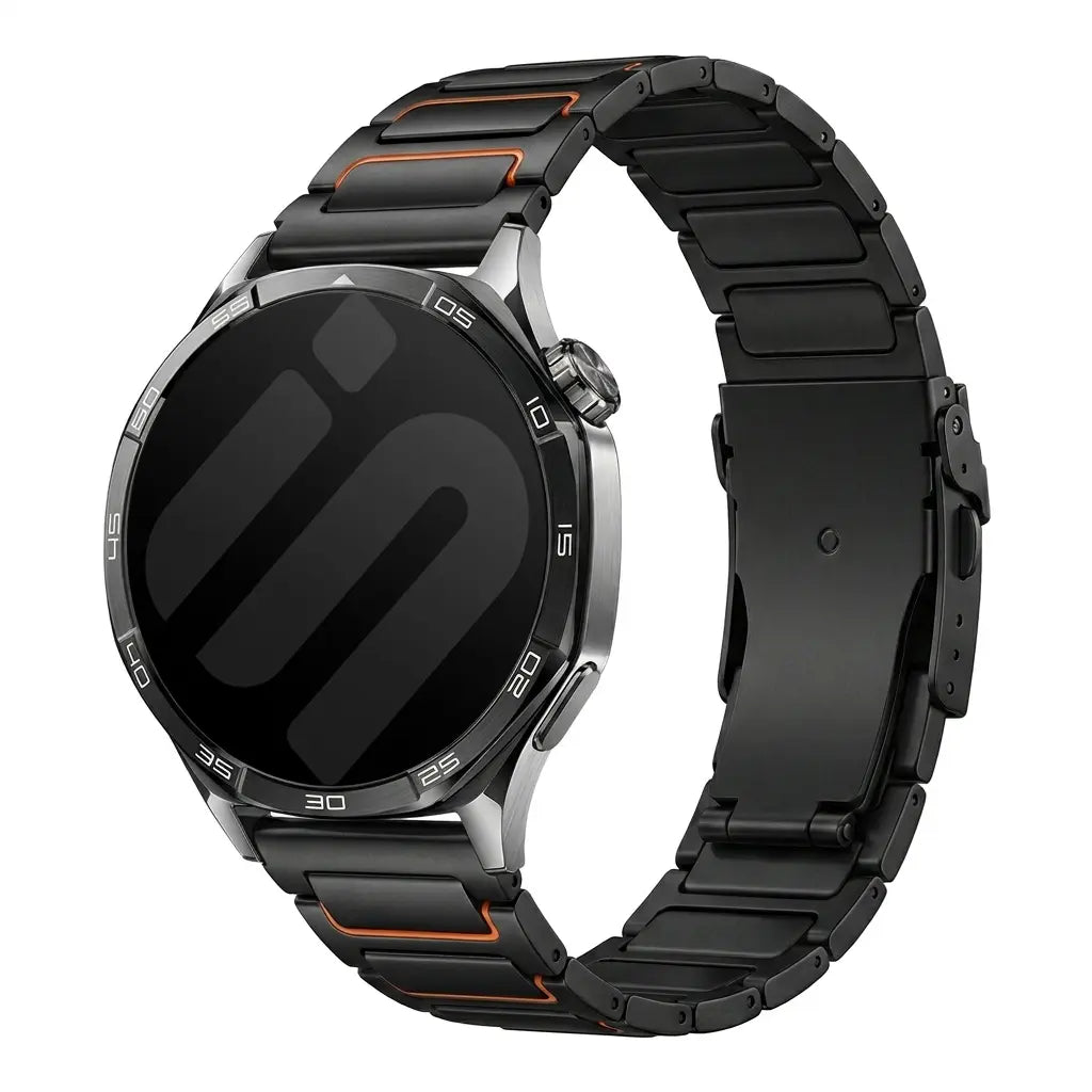 Huawei Watch GT 7 - 46mm Turtle Titanium Strap (Black/Orange)