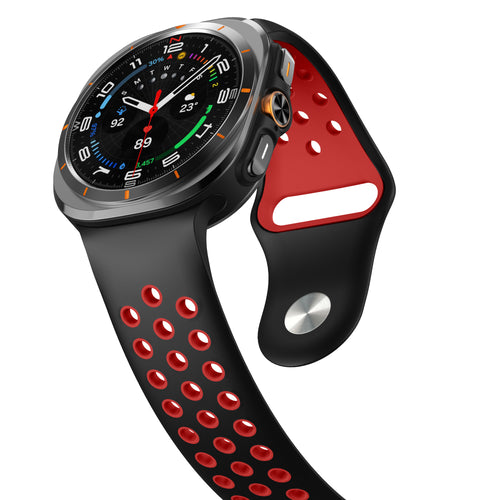 Samsung Galaxy Watch Ultra 2 Sportarmband (Schwarz/Rot)