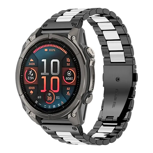 Garmin Quatix 8 Pro - 47mm Premium Steel Strap (Black/Silver)