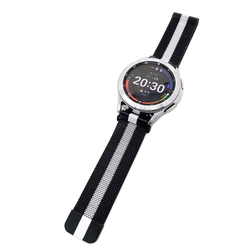 Amazfit GTR 4 Milanese Strap (Black/White)