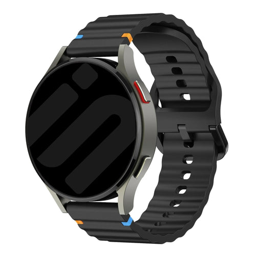 TicWatch 22mm Wave Silicone Strap (Black)