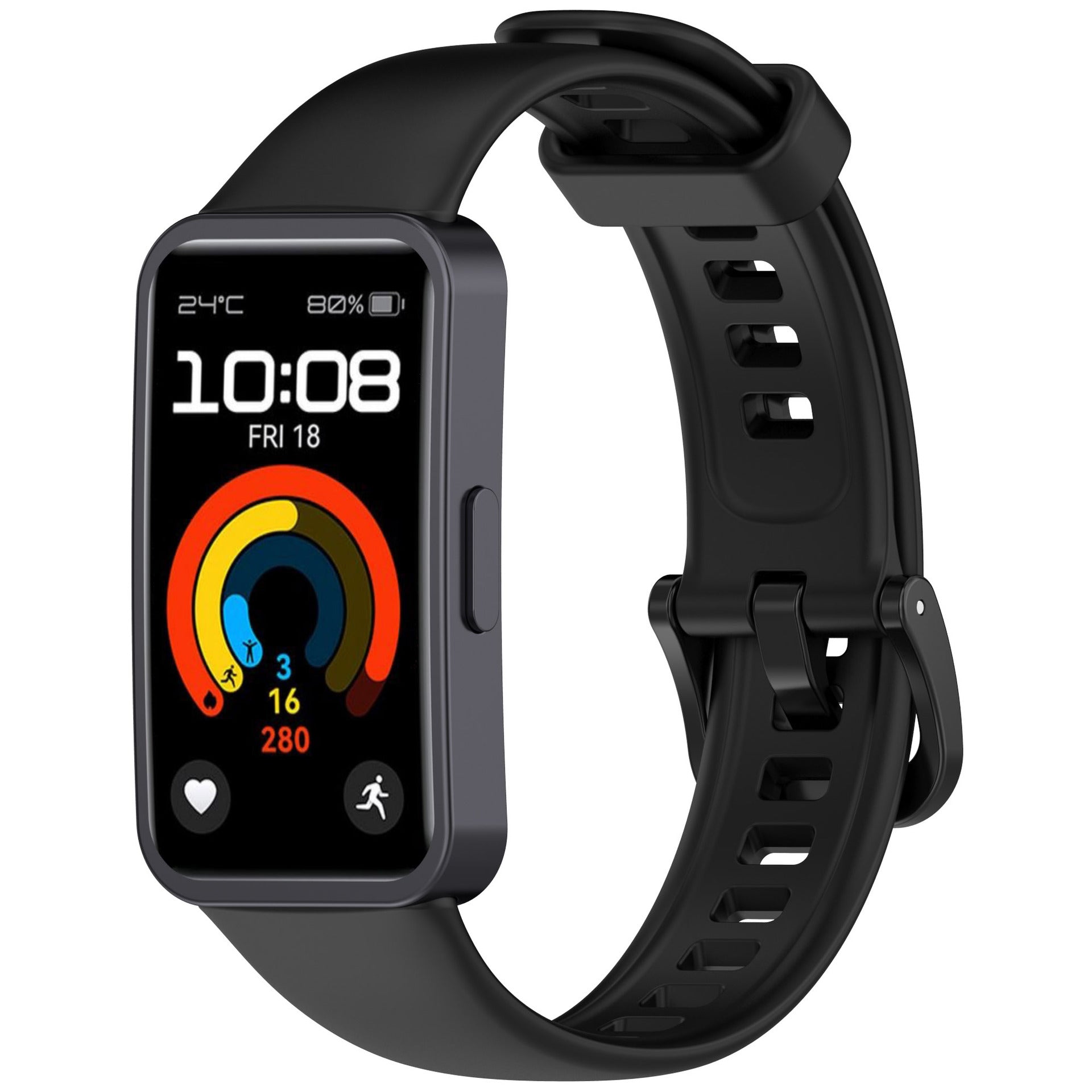 Huawei Band 10 Classic Silikonarmband (Schwarz)