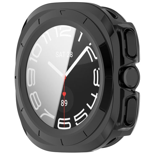 Samsung Galaxy Watch Ultra 2 Hartschalenhülle mit Glas (Schwarz)