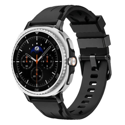 galaxy watch 8 race silicone band black