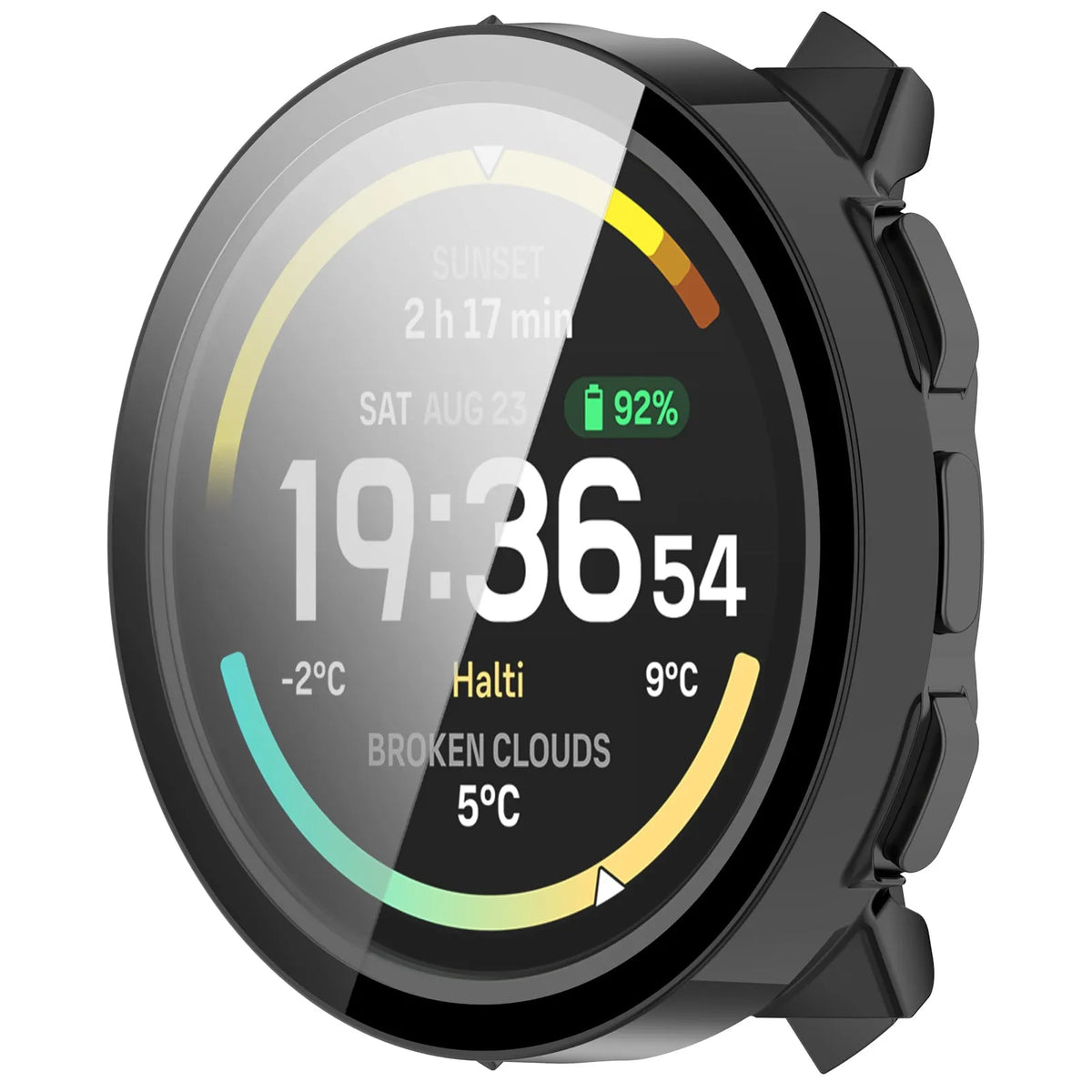 Suunto Vertical 2 PC Hardcase mit Glas (Schwarz)