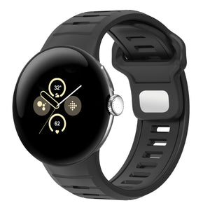 Google Pixel Watch 4 - 45mm Duo Sportarmband (Schwarz)