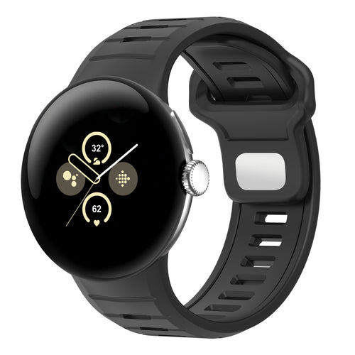 Google Pixel Watch 4 - 45mm Duo Sportarmband (Schwarz)