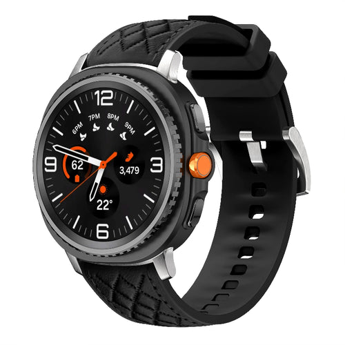 galaxy watch 8 classic leather hybrid band black
