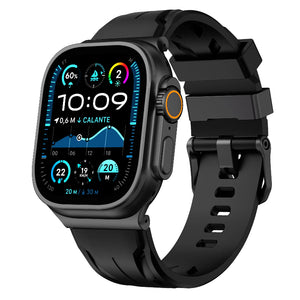 apple watch race silicone band black