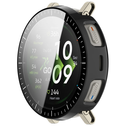 Amazfit Active 3 Premium PC Hülle mit Glas (Schwarz)