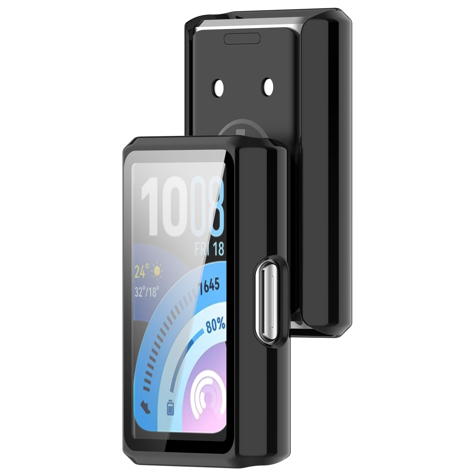 Huawei Band 11 Pro PC Hülle mit Glas (Schwarz)