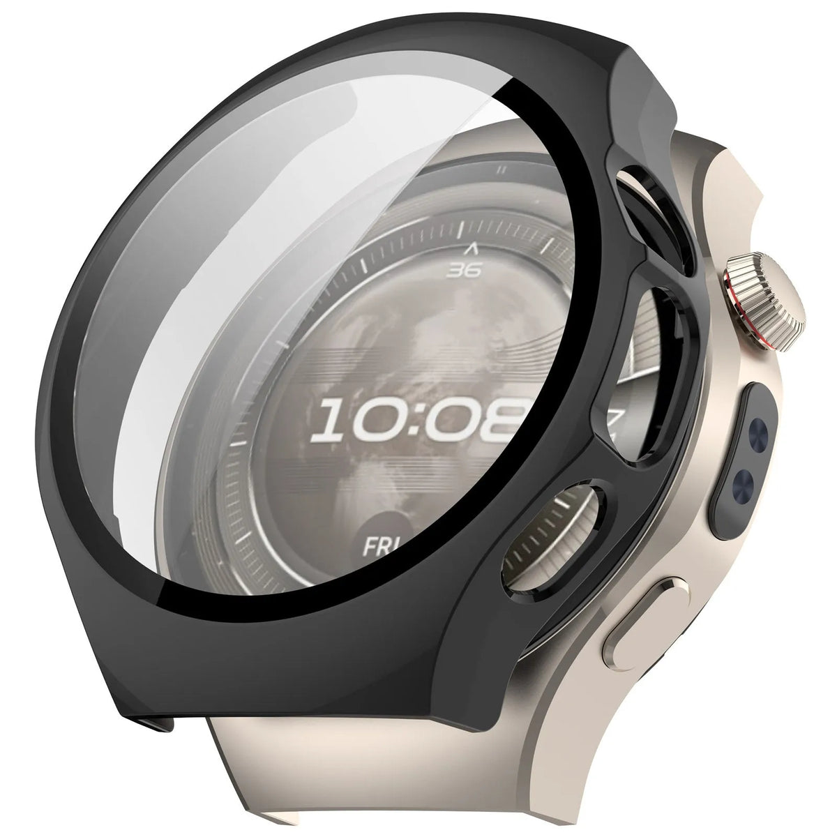 Huawei Watch 5 - 46mm Hard Case with Glass (Black)