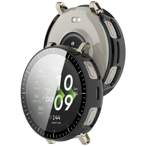 Amazfit Active 3 Premium PC Hülle mit Glas (Schwarz)