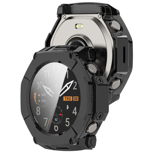 Amazfit T-Rex Ultra 2 PC Hülle mit Glas (Schwarz)