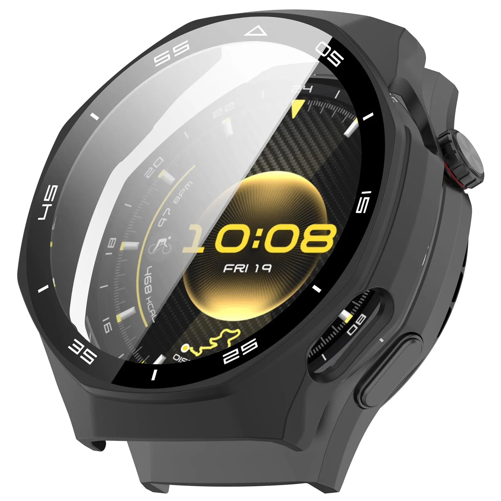 Huawei Watch GT 6 Pro Hard Case mit Glas (Schwarz)