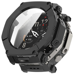 Amazfit T-Rex Ultra 2 PC Hülle mit Glas (Schwarz)