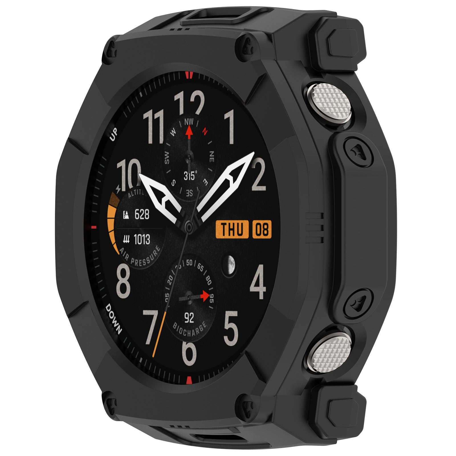 Amazfit T-Rex Ultra 2 Robuste TPU Hülle (Schwarz)