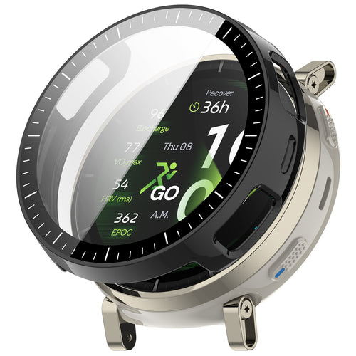 Amazfit Active 3 Premium PC Hülle mit Glas (Schwarz)