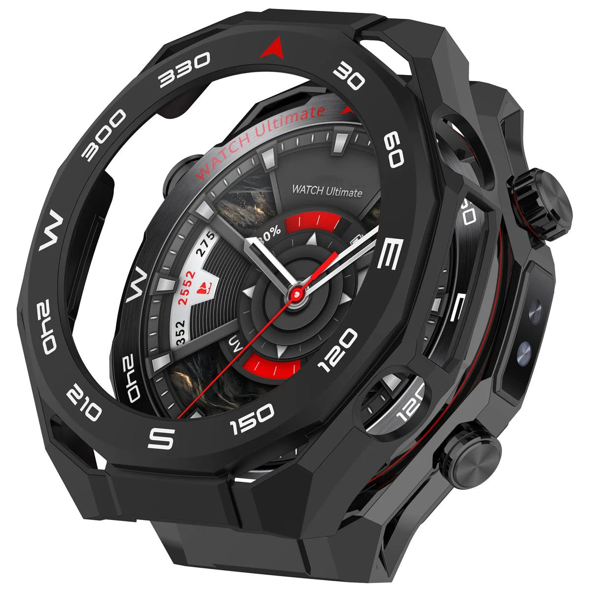 Huawei Watch Ultimate 2 PC-Hülle mit Glas (Schwarz)