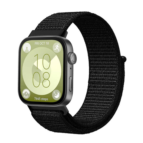 Huawei Watch Fit 3 Nylonarmband (Schwarz)