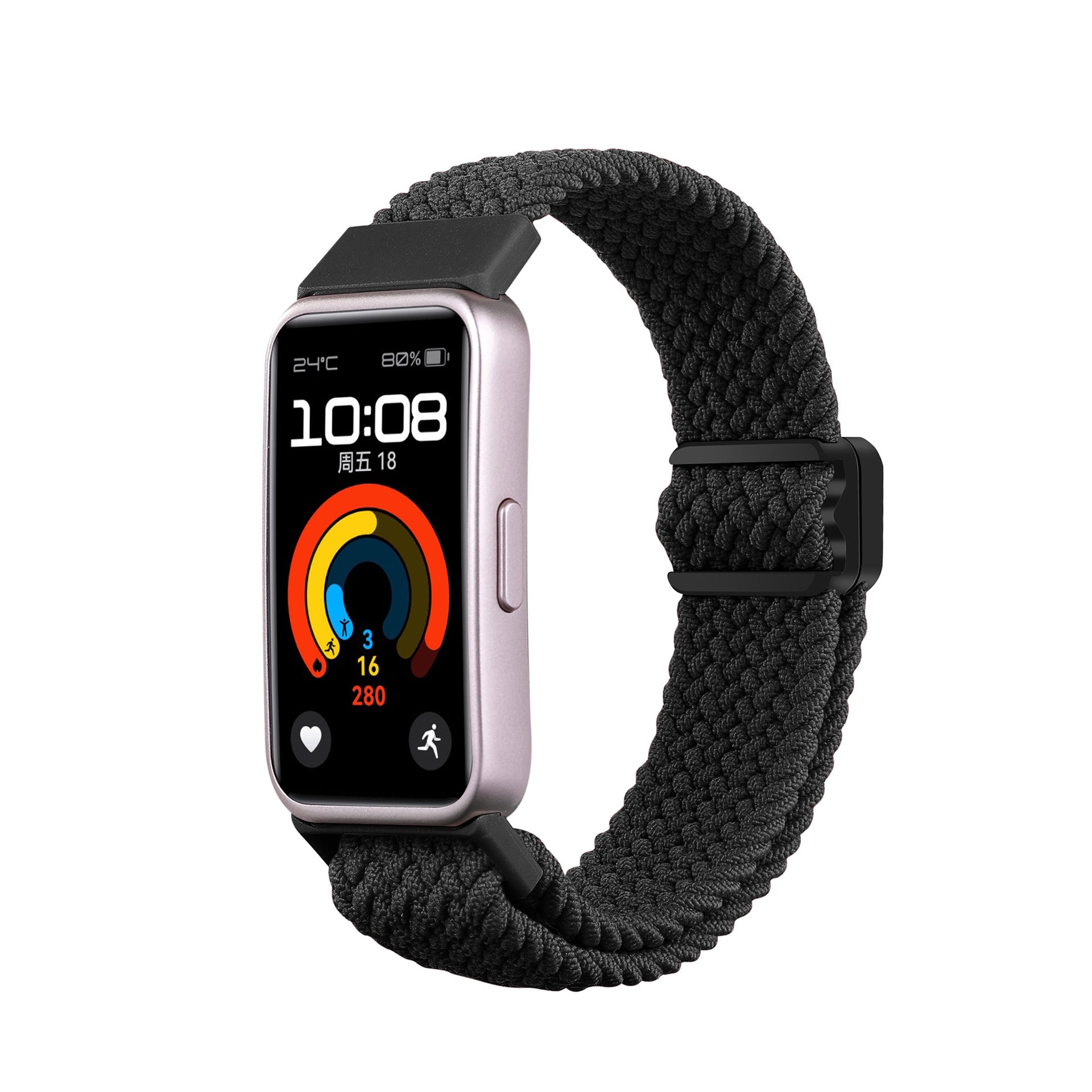Huawei Band 10 Geflochtenes Armband (Schwarz)