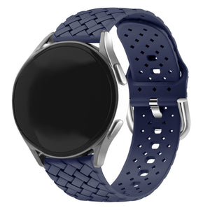 Samsung Galaxy Watch Active Woven Silicone Strap (Dark Blue)