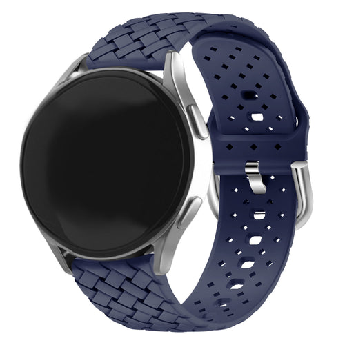 Samsung Galaxy Watch 3 41mm Geflochtenes Silikonarmband (Dunkelblau)