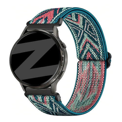 Bandz Amazfit Cheetah 2 Pro Elastisches Nylonband (Blau Mix)