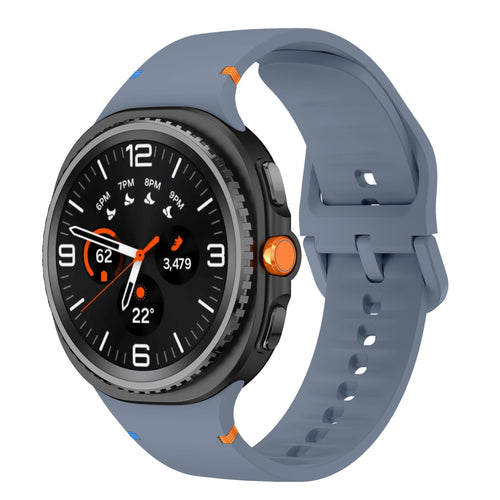 Samsung Galaxy Watch 9 - 44mm Silicone Strap (Grey-Blue)