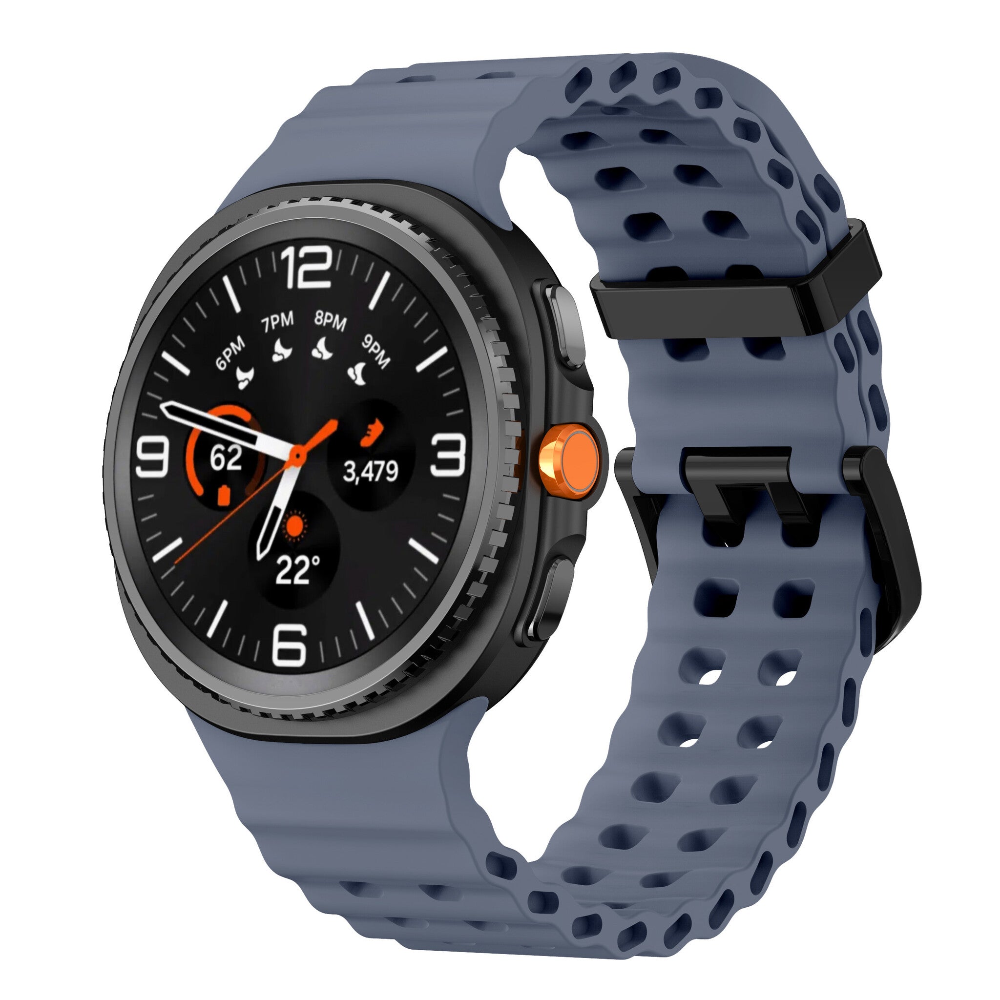 Samsung Galaxy Watch 8 Classic Ocean Armband (GrauBlau)