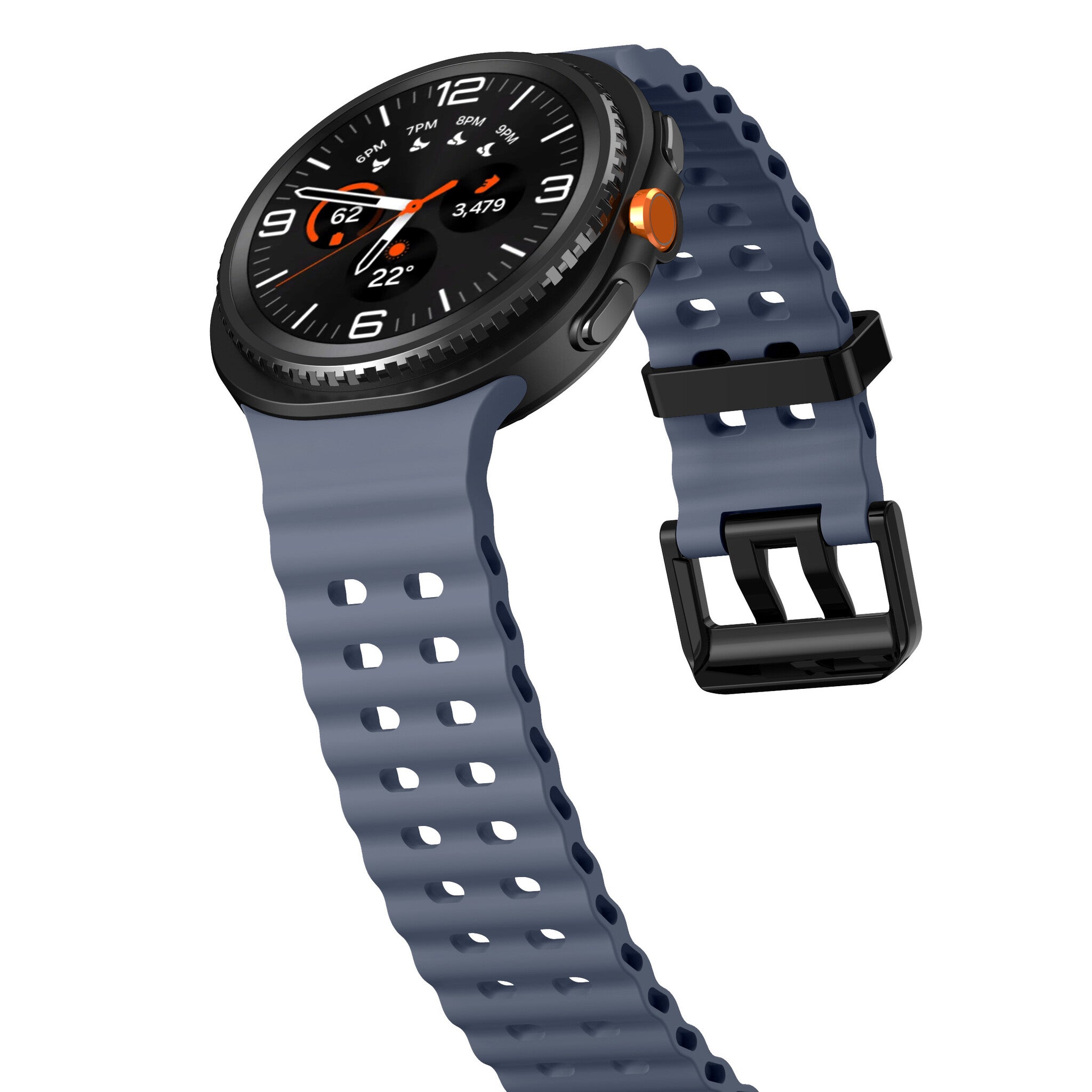 Samsung Galaxy Watch 9 - 44mm Ocean Armband (Graublau)