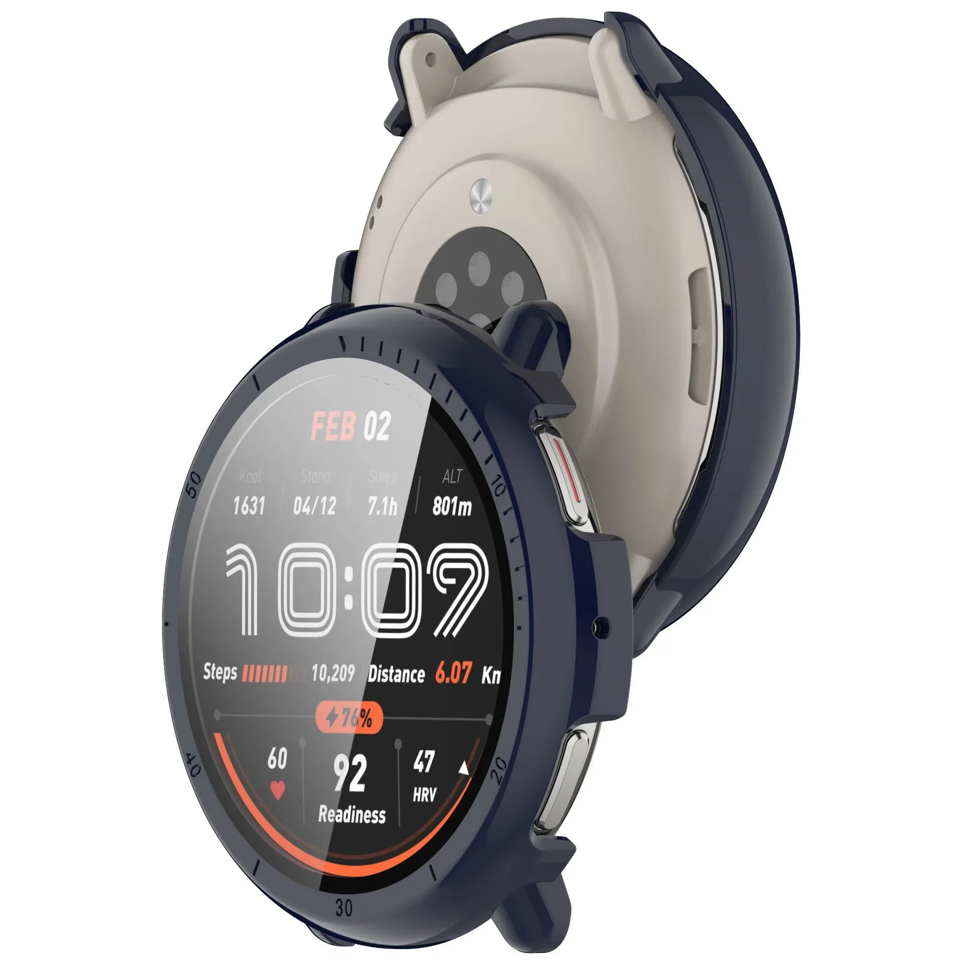 Amazfit Active 2 Hartschale mit Glass (Dunkelblau)