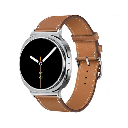Samsung Galaxy Watch 8 - 40mm Klassisches Lederarmband (Braun)