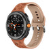 Samsung Galaxy Watch 8 - 44mm Silikonarmband mit Blumenmuster (Braun/Beige)