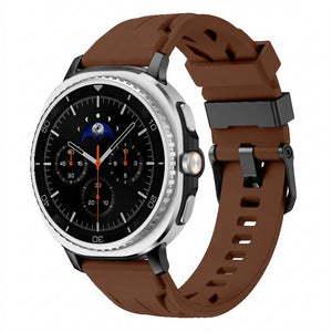 galaxy watch 8 racr silicone band brown