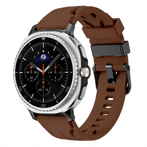 galaxy watch 8 racr silicone band brown