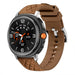 Samsung Galaxy Watch 8 Classic Diamond Leather Hybrid Strap (Brown)