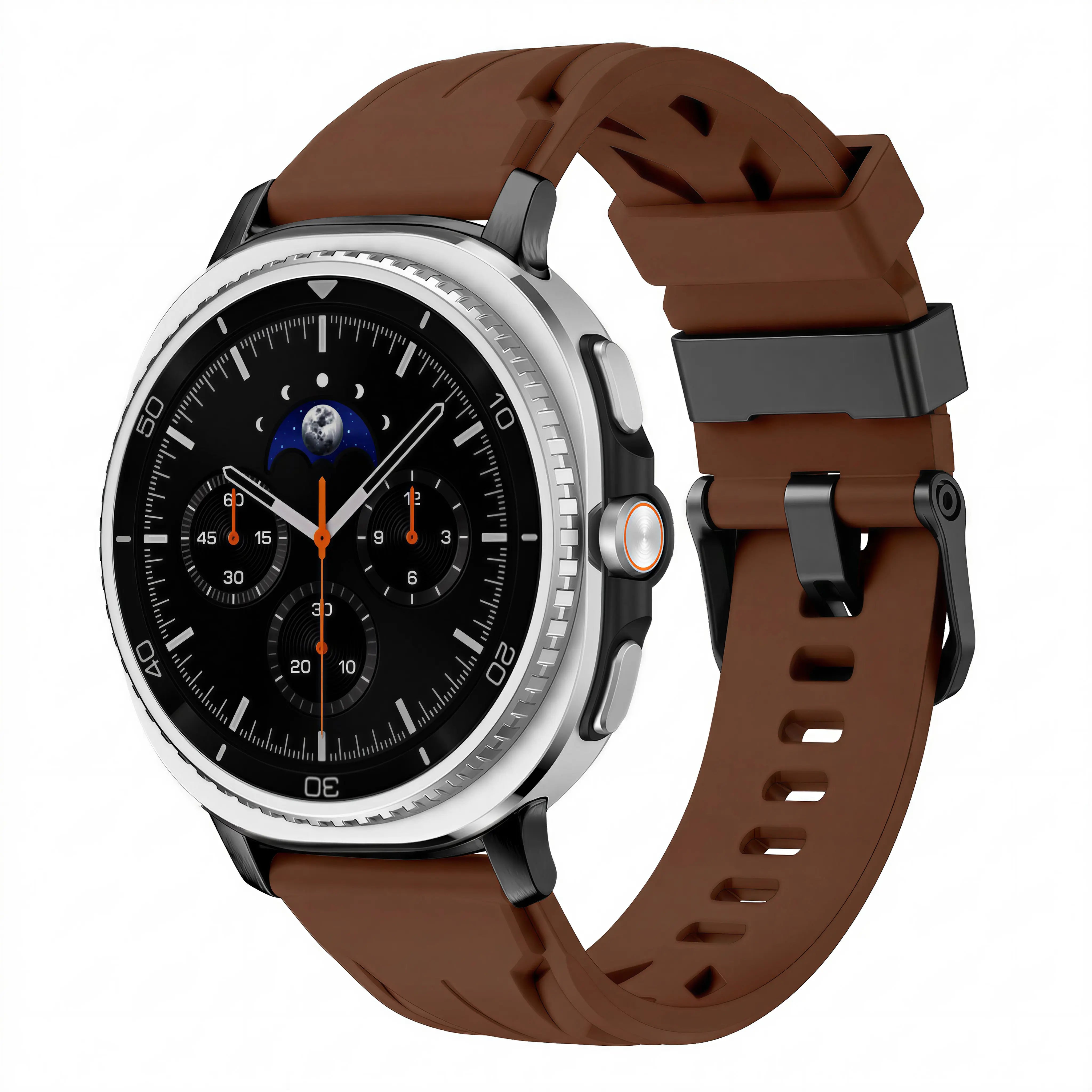 Samsung Galaxy Watch 9 - 44mm Race Silicone Strap (Brown)