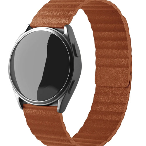 Amazfit GTR Mini Leather Loop Strap (Brown)