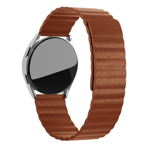 Amazfit GTR Mini Leather Loop Strap (Brown)
