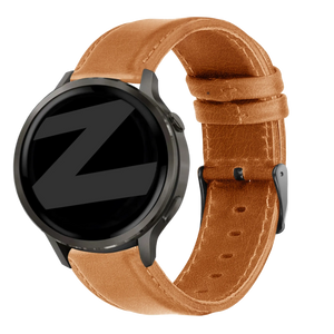Bandz Garmin Vivoactive 3 Leather Strap 'Classic' (Brown)
