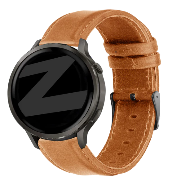 Bandz Garmin Forerunner 170 Lederarmband 'Classic' (Braun)